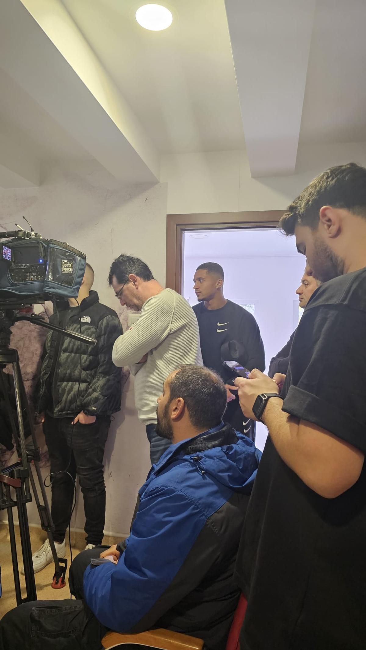 Ovidiu Burcă la conferința de adio de la Dinamo