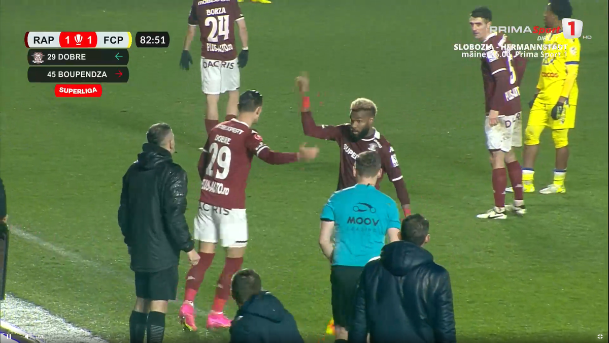 Boupendza, mesaj public după ce a făcut scandal în Rapid - Petrolul: „Știu asta”