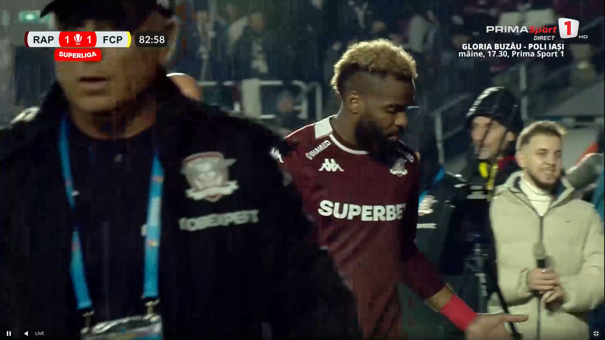 Boupendza, mesaj public după ce a făcut scandal în Rapid - Petrolul: „Știu asta”