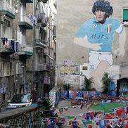 Pictura murală din Napoli înfățindu-l pe Diego Armando Maradona e al doilea cel mai vizitat turistic din Italia