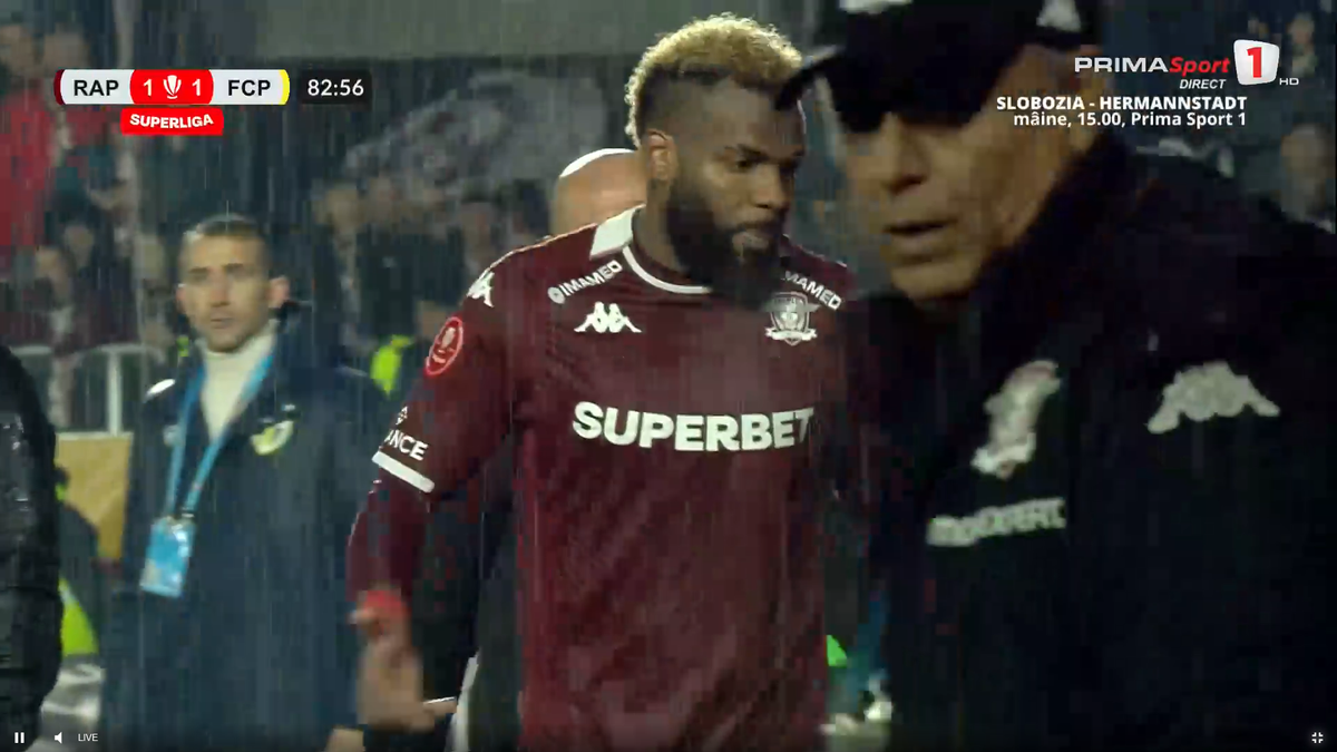 Ședință la Rapid: ce i-a spus Șumudică lui Boupendza, după incidentele de la meciul cu Petrolul