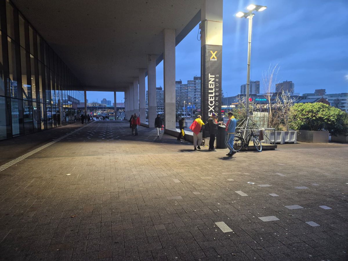 Suporterii tricolori înainte de România - Japonia, la Rotterdam