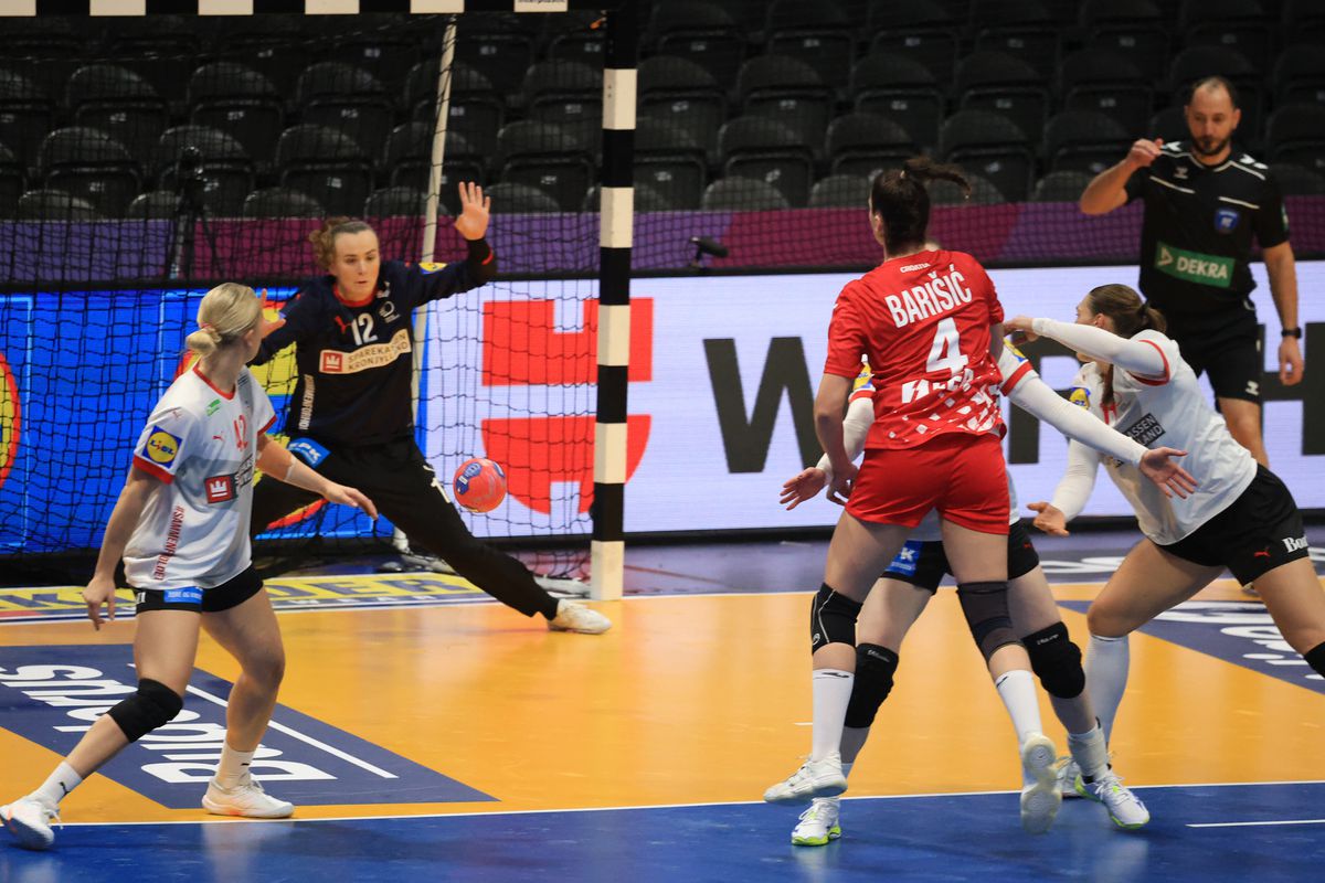 Imagini de la meciul Danemarca - Croaţia