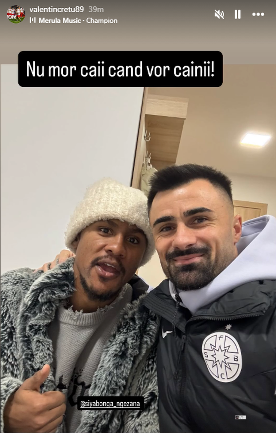 După ce l-a trădat pe Ngezana, Valentin Crețu l-a chemat la selfie: „Nu mor caii când vor câinii!”