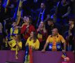 Fanii români în timpul meciului România - Japonia
