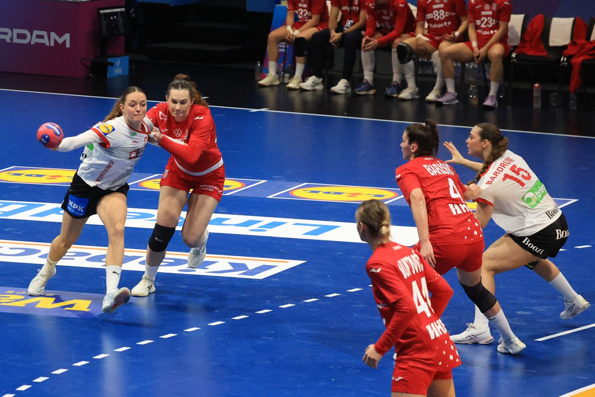 Imagini de la meciul Danemarca - Croaţia