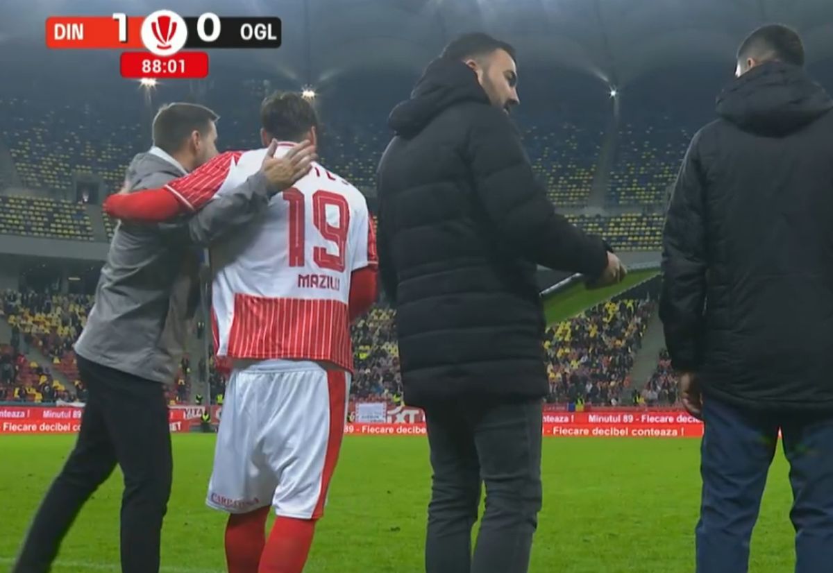 La 3 luni de la transfer, Adrian Mazilu a debutat la Dinamo: nu mai jucase din aprilie 2024