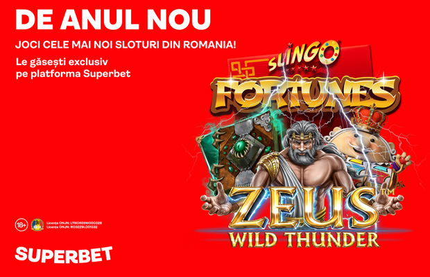 De anul nou joci sloturile exclusive pe care le poți găsi doar pe Superbet!