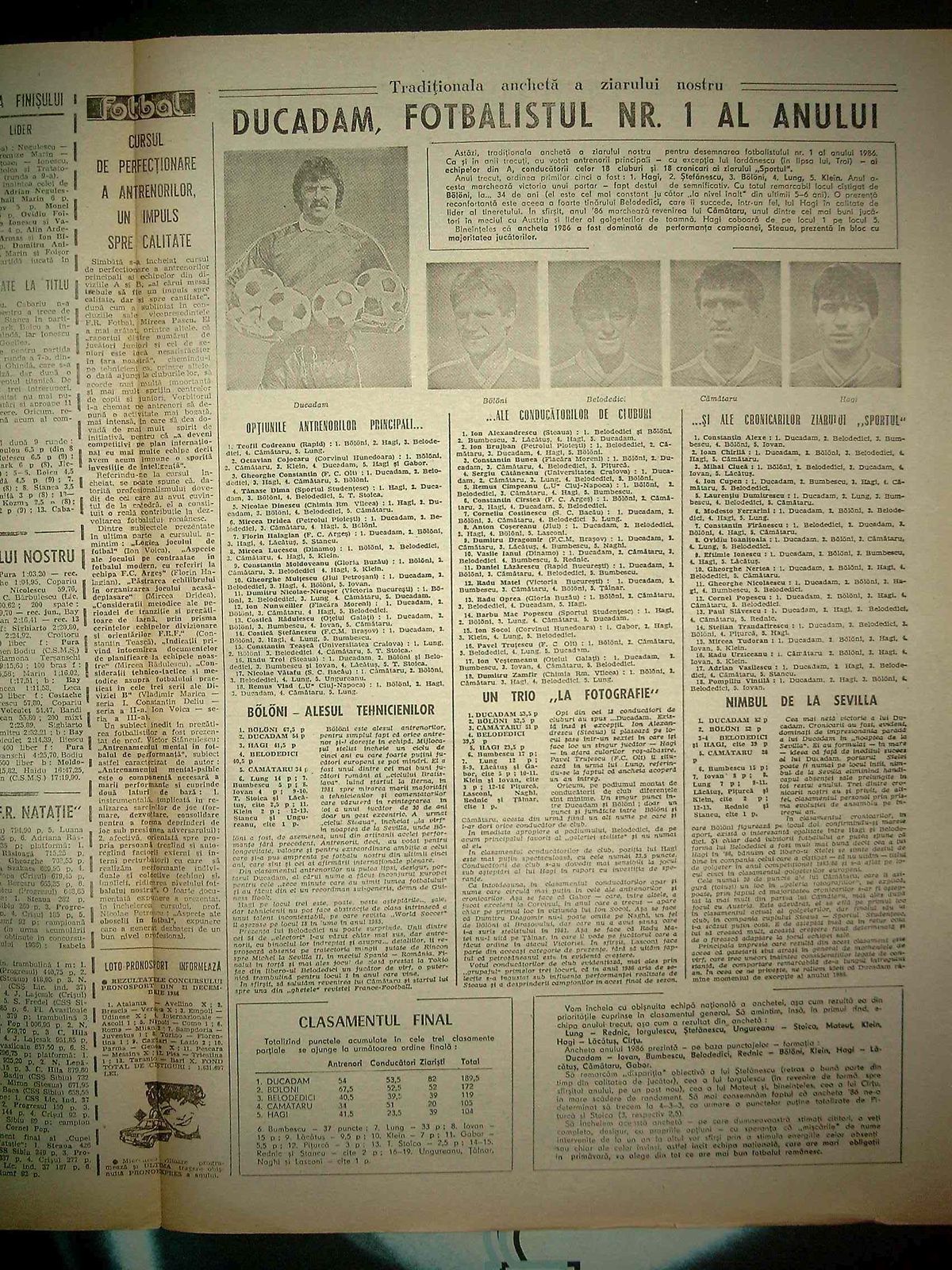 Duckadam - RETRO - Ancheta Sportul