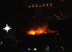 Incendiu puternic la câțiva pași de stadionul Rapidului » De la ce a pornit totul și cum decurge operațiunea