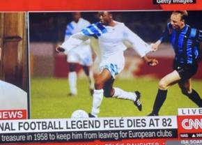 CNN, gafă incredibilă » Ce fotografie rula pe ecran după moartea lui Pele + nu prima oară când o comit