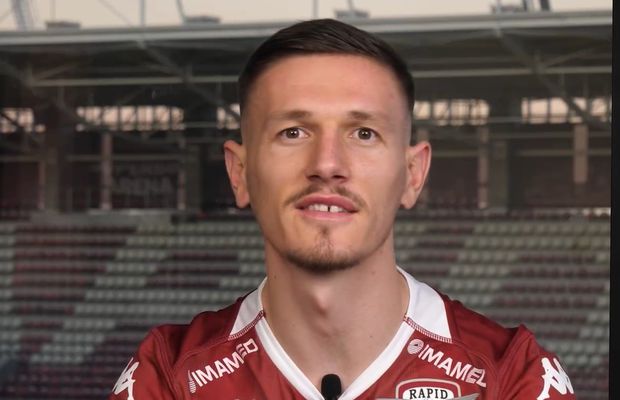 Ermal Krasniqi, primul interviu după transfer: „De aceea am ales Rapid”