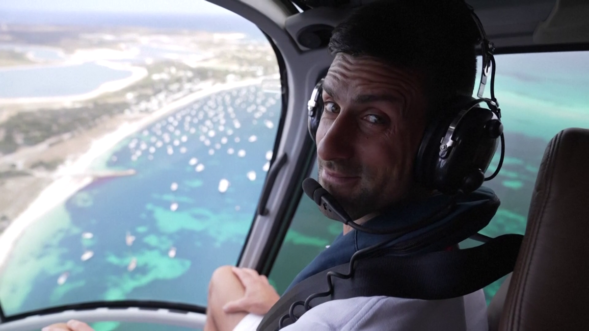 Novak Djokovic, plimbare spectaculoasă cu elicopterul plus distracție pe uimitoarea insulă Rottnest