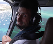 Novak Djokovic, plimbare spectaculoasă cu elicopterul