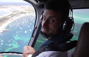 Novak Djokovic, plimbare spectaculoasă cu elicopterul plus distracție pe uimitoarea insulă Rottnest