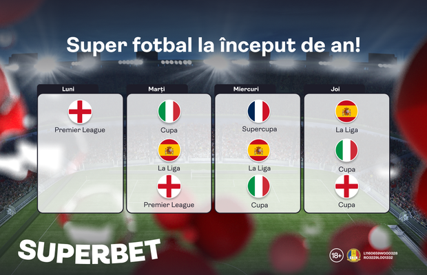 Semne bune anul are: super fotbal în prima săptămână din 2024!