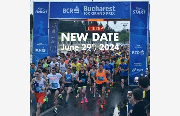 29 iunie 2024 – noua dată a BCR Bucharest 10K GRAND PRIX