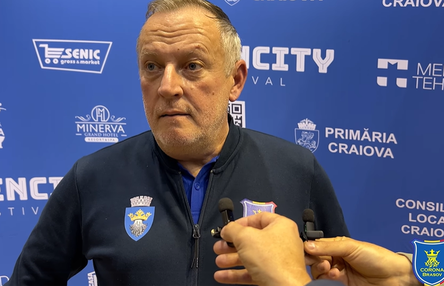 Bogdan Burcea, antrenor Corona Brașov / foto: captură Facebook Corona Brașov, surpriza campionatului » E aproape să se claseze pe locul 2 în „Liga Florilor” și va juca în Liga Campionilor