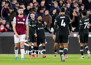 West Ham - Liverpool 0-5 » Trupa lui Arne Slot s-a distrat pe London Stadium și încheie anul cu un avantaj confortabil în fruntea Premier League