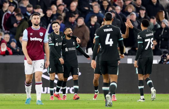 West Ham - Liverpool 0-5 » Trupa lui Arne Slot s-a distrat pe London Stadium și încheie anul cu un avantaj confortabil în fruntea Premier League