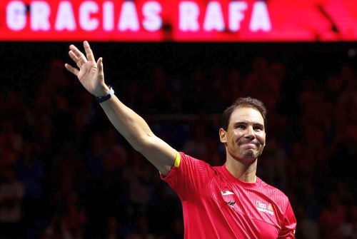 Rafael Nadal după ultimul meci al carierei, la Malaga, în noiembrie 2024 Foto: Guliver/GettyImages