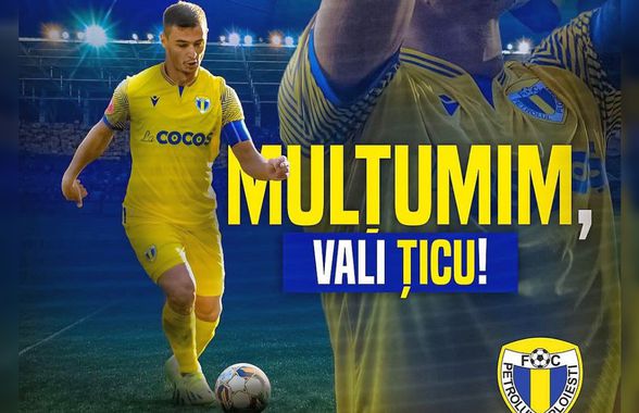 După o viață întreagă la Petrolul, Valentin Țicu a rămas liber: „Cea mai bună decizie”