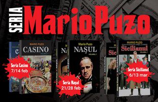 Cărți scrise de Mario Puzo, autorul bestsellerului NAȘUL, de vineri, 7 februarie la chioșcurile de ziare!