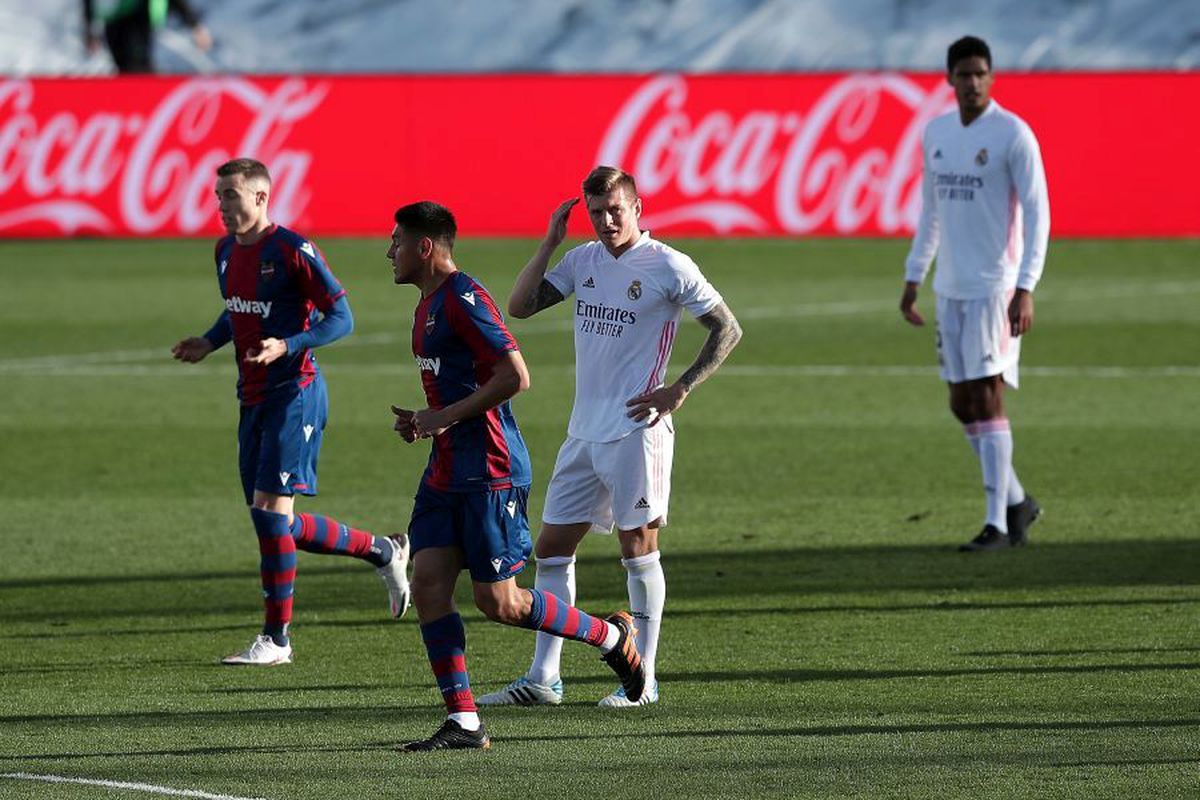 Real Madrid, șocată de Levante pe teren propriu! Campioana pierde teren în lupta la titlu
