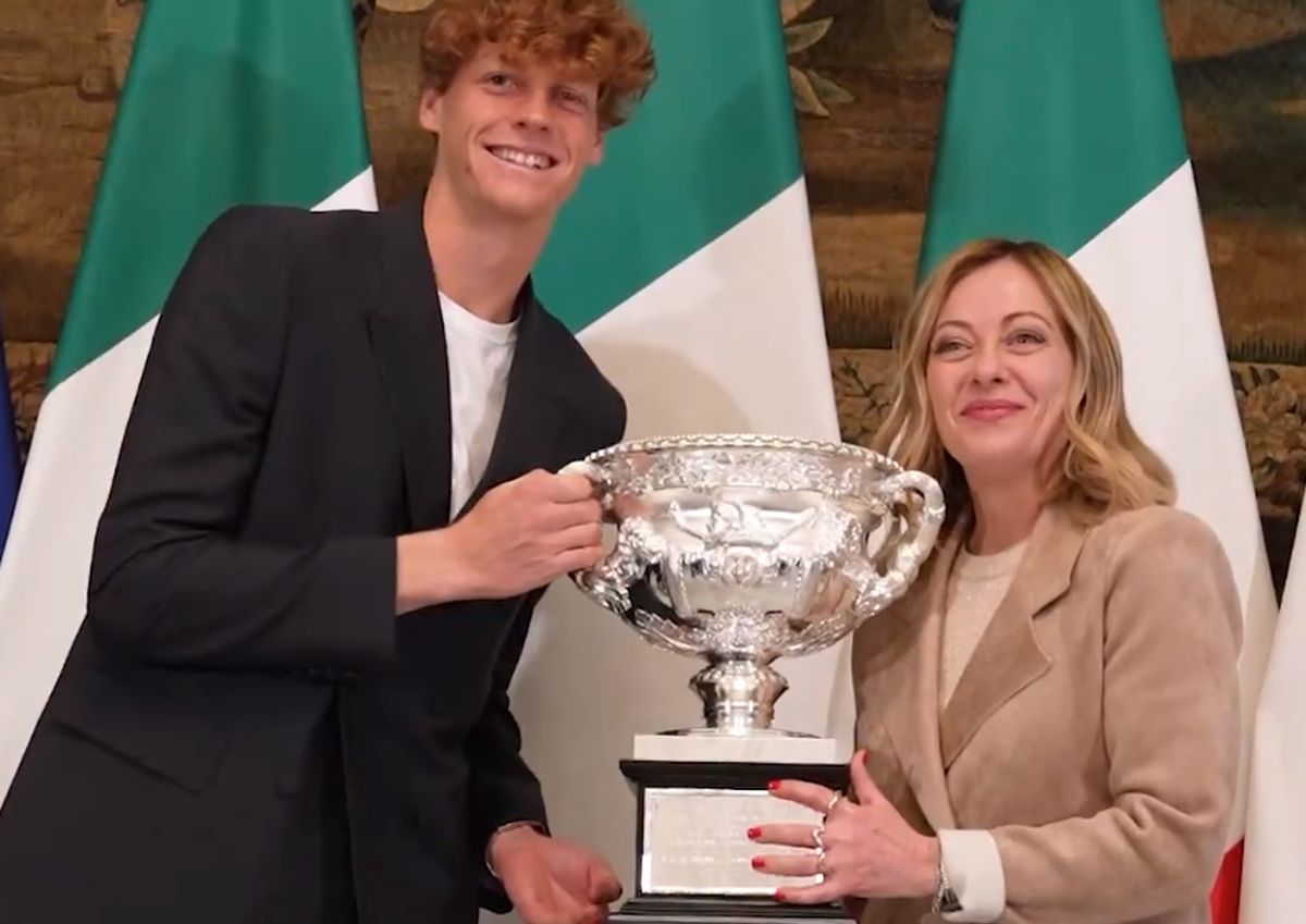 „Grandissimo!” » Imaginile zilei în Italia: Jannik Sinner s-a întâlnit cu Giorgia Meloni, premierul țării: „Asta-i Italia care ne place”