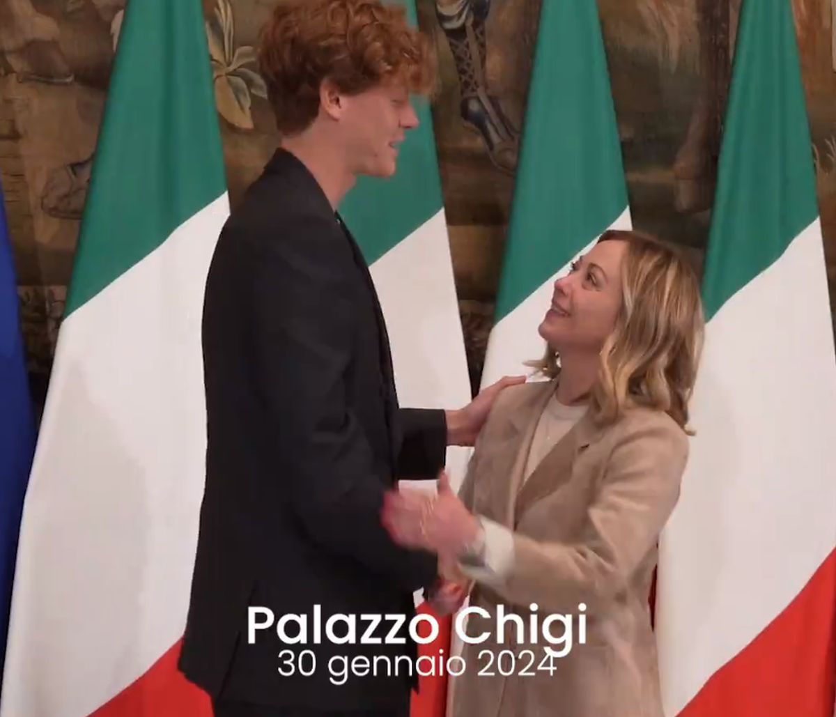 „Grandissimo!” » Imaginile zilei în Italia: Jannik Sinner s-a întâlnit cu Giorgia Meloni, premierul țării: „Asta-i Italia care ne place”