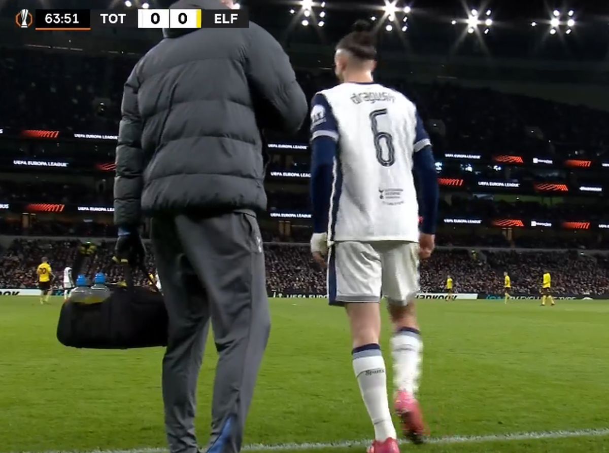 Radu Drăgușin s-a accidentat în Tottenham - Elfsborg