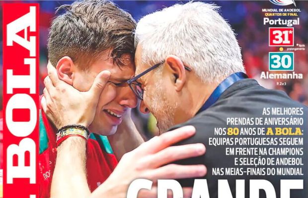 Discursul magistral al selecționerului care a uimit lumea handbalului: „Știm pe cine avem în față. Vom merge la luptă, îi vom face să sufere! Am scris că vom fi campioni mondiali!” » Prime pagini speciale în A Bola și O Jogo