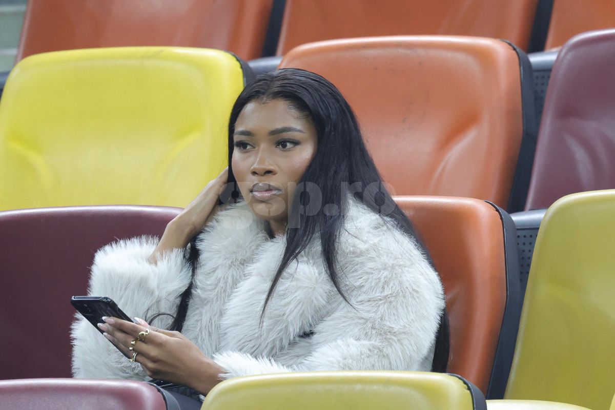 Mbali Malindi, iubita lui Siyabonga Ngezana, la meciul FCSB - Manchester United