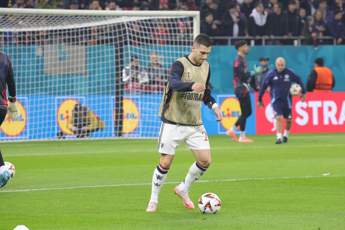 FCSB - Manchester United, imagini de la încălzire