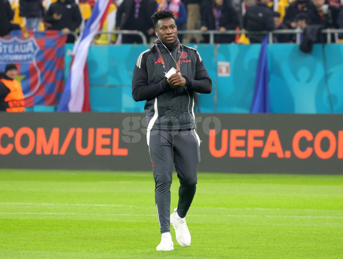 „Leii” între ei » Joyskim Dawa și Andre Onana, scurt chat pe gazon, înainte de FCSB - Manchester United