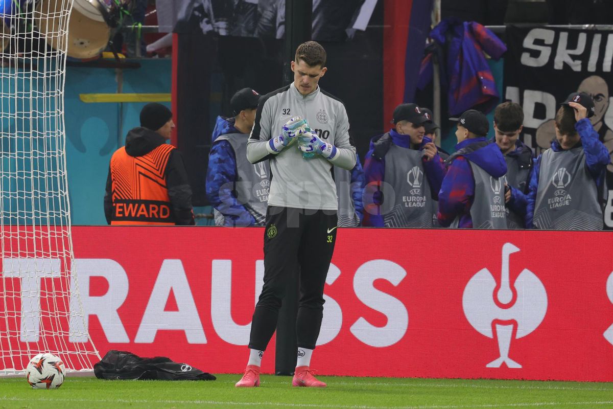 FCSB - Manchester United, imagini de la încălzire