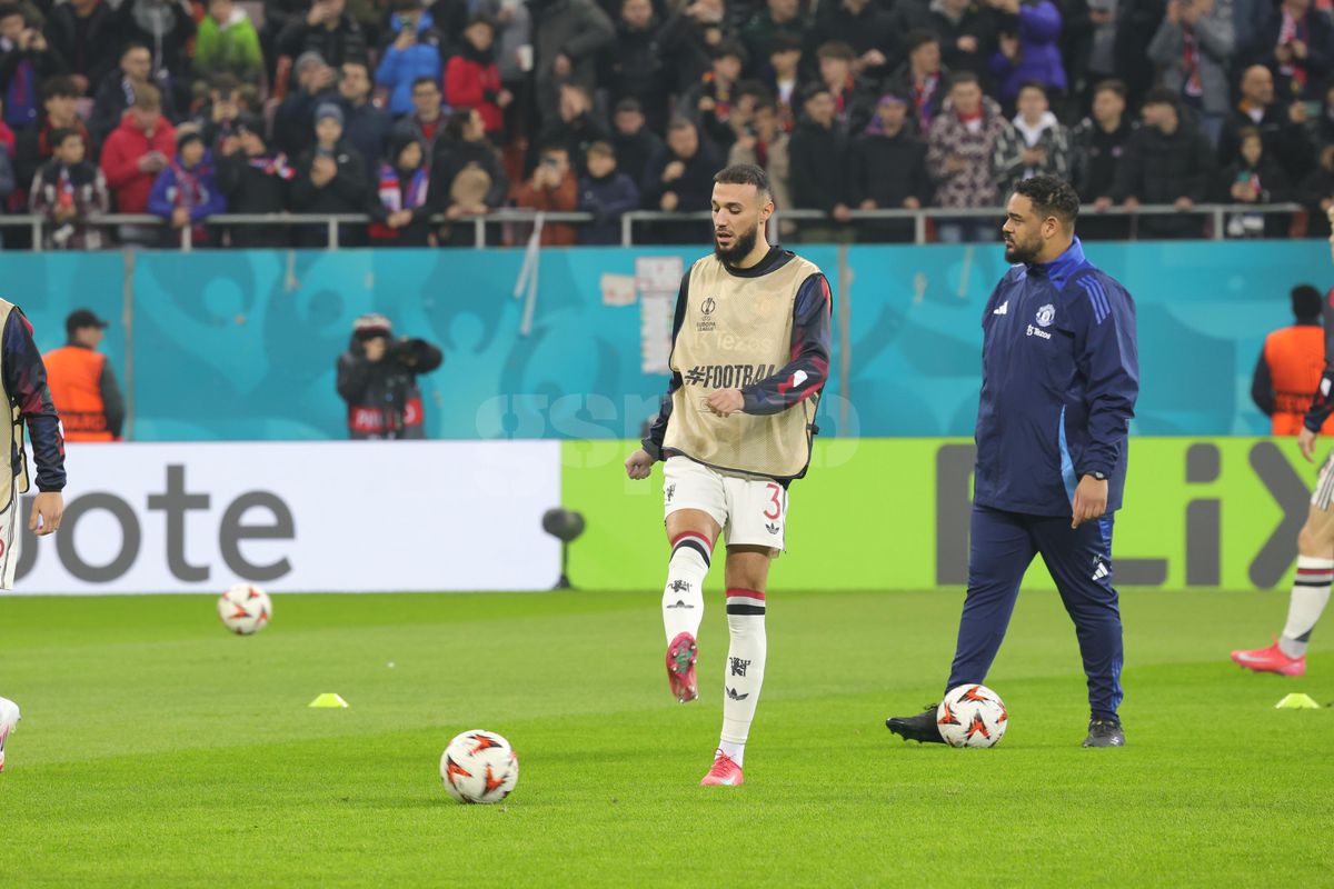 FCSB - Manchester United, imagini de la încălzire