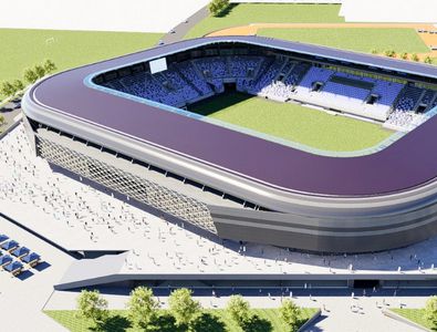 Intră utilajele pe cel mai nou stadion din România! Vine autorizația de construcție pentru arena de 75 de milioane de euro