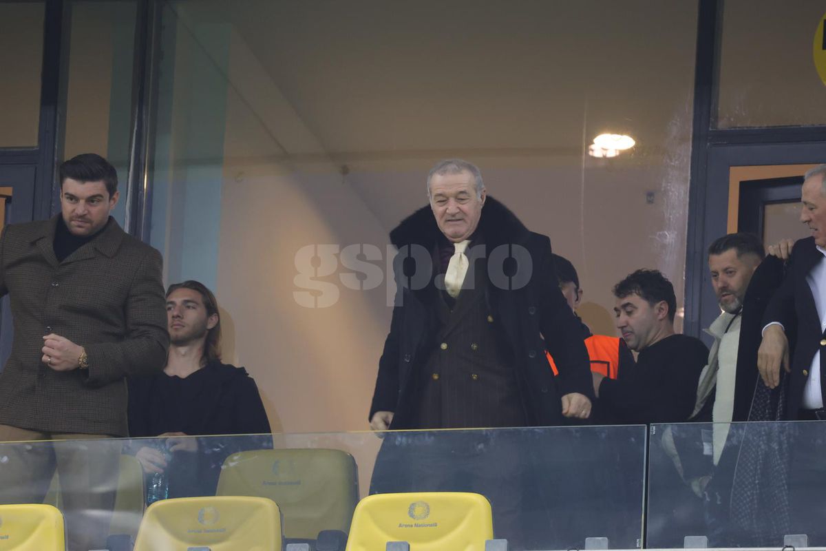 Oaspete special în loja lui Gigi Becali, la FCSB - Manchester United » Cum l-au surprins fotoreporterii GSP