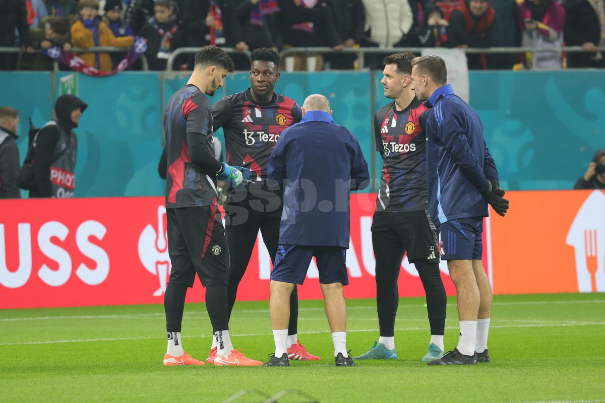 FCSB - Manchester United, imagini de la încălzire