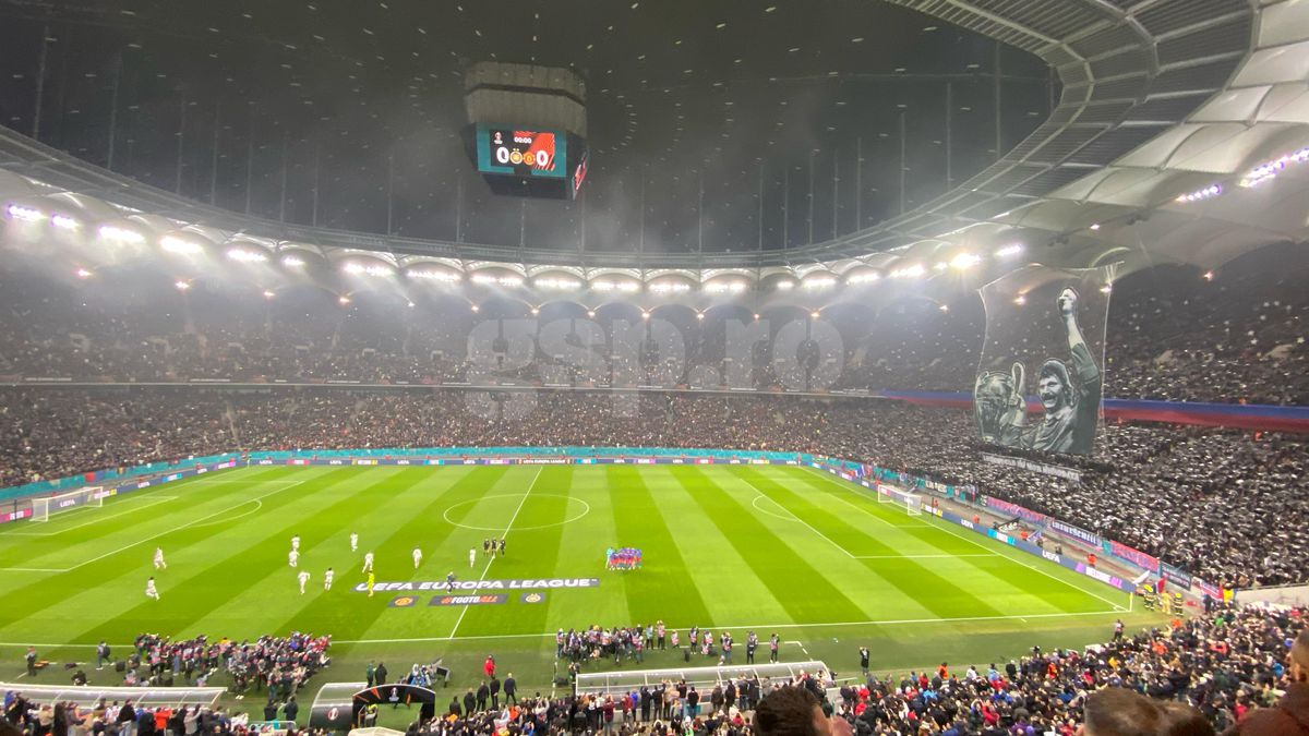 FCSB - Manchester United. Arena Națională, plină ochi: au acoperit și scările! » Scenografie impresionantă in memoriam Helmut Duckadam: „Legendele nu mor niciodată”