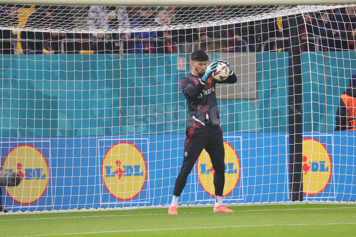 FCSB - Manchester United, imagini de la încălzire