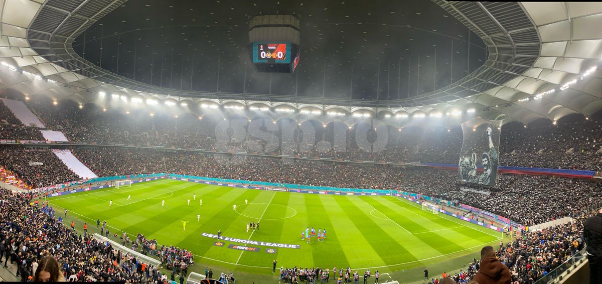 Scenografie în memoria lui Duckadam la FCSB - Man United