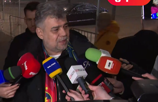 La ieșirea de la stadion, premierul Marcel Ciolacu l-a contrazis pe Gigi Becali: „A fost cel mai bun de la FCSB!”