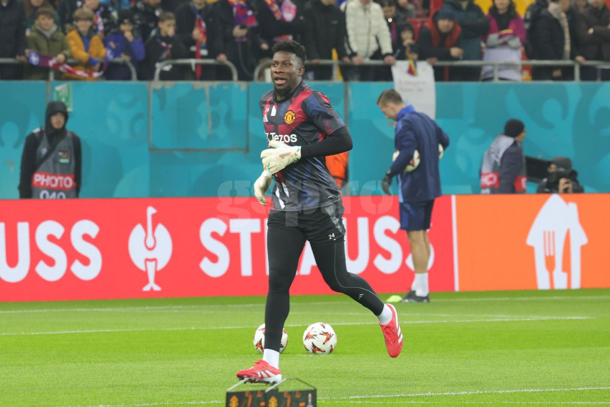 FCSB - Manchester United, imagini de la încălzire