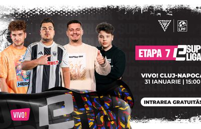 eSuperliga, campionatul virtual de fotbal de EA FC,  revine la Cluj-Napoca