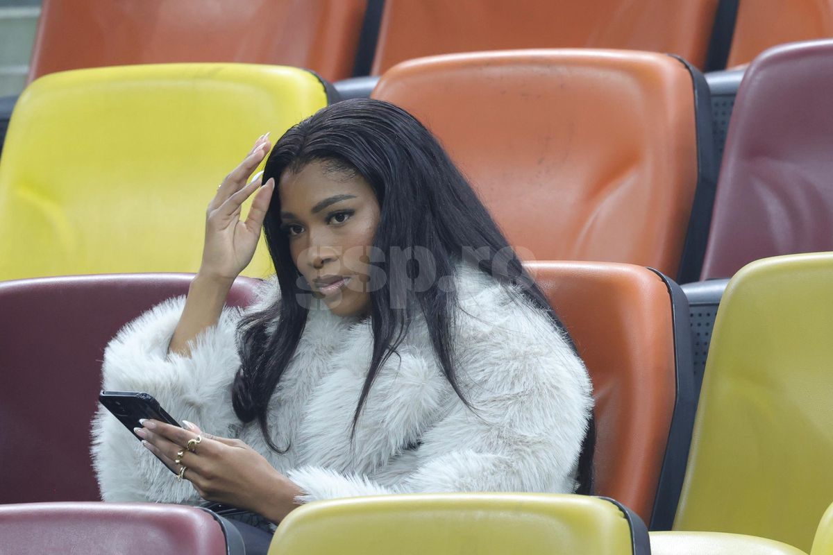 Mbali Malindi, iubita lui Siyabonga Ngezana, la meciul FCSB - Manchester United