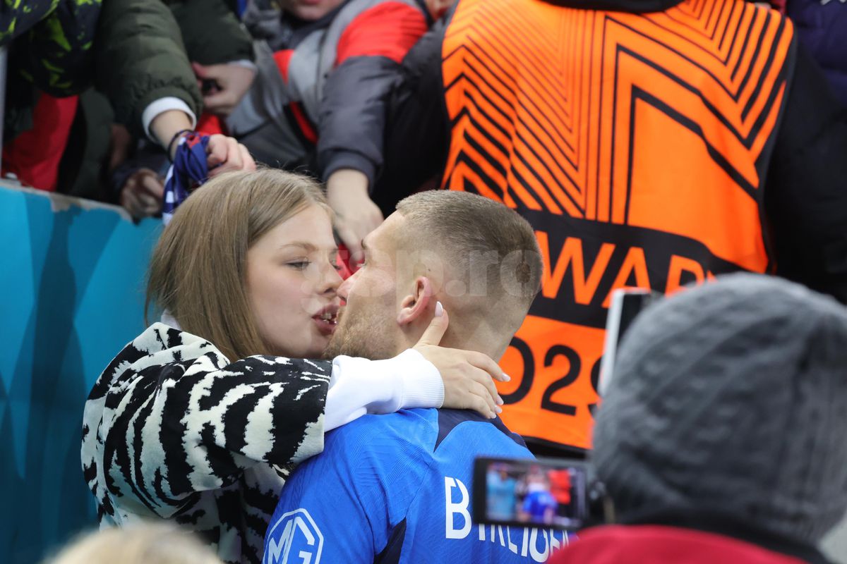 Antonia și Daniel Bîrligea, după FCSB - Manchester United 0-2