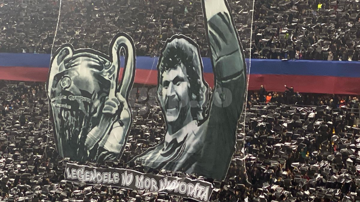 FCSB - Manchester United. Arena Națională, plină ochi: au acoperit și scările! » Scenografie impresionantă in memoriam Helmut Duckadam: „Legendele nu mor niciodată”