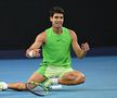 Carlos Alcaraz, triumfător în cea mai lungă semifinală din istoria Australian Open! Alexander Zverev a revenit de la 0-2 la seturi, dar nu s-a putut impune